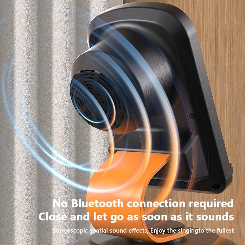 E I F E R Wireless Induction Speaker,Bluetooth Speaker with Phone Stand,360° Adjustable Holder for iPhone/Android/iPad,Gifts for Men Women - Image 4