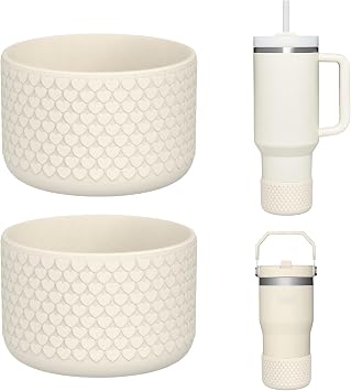 WUQID Heart Shaped Texture Silicone Boot Compatible with Stanle Quencher H2.0 & IceFlow Flip 20oz 30oz 40oz and Hydro Sport Flask 12-24oz, Anti-Slip Bottle Bottom Sleeve Cover