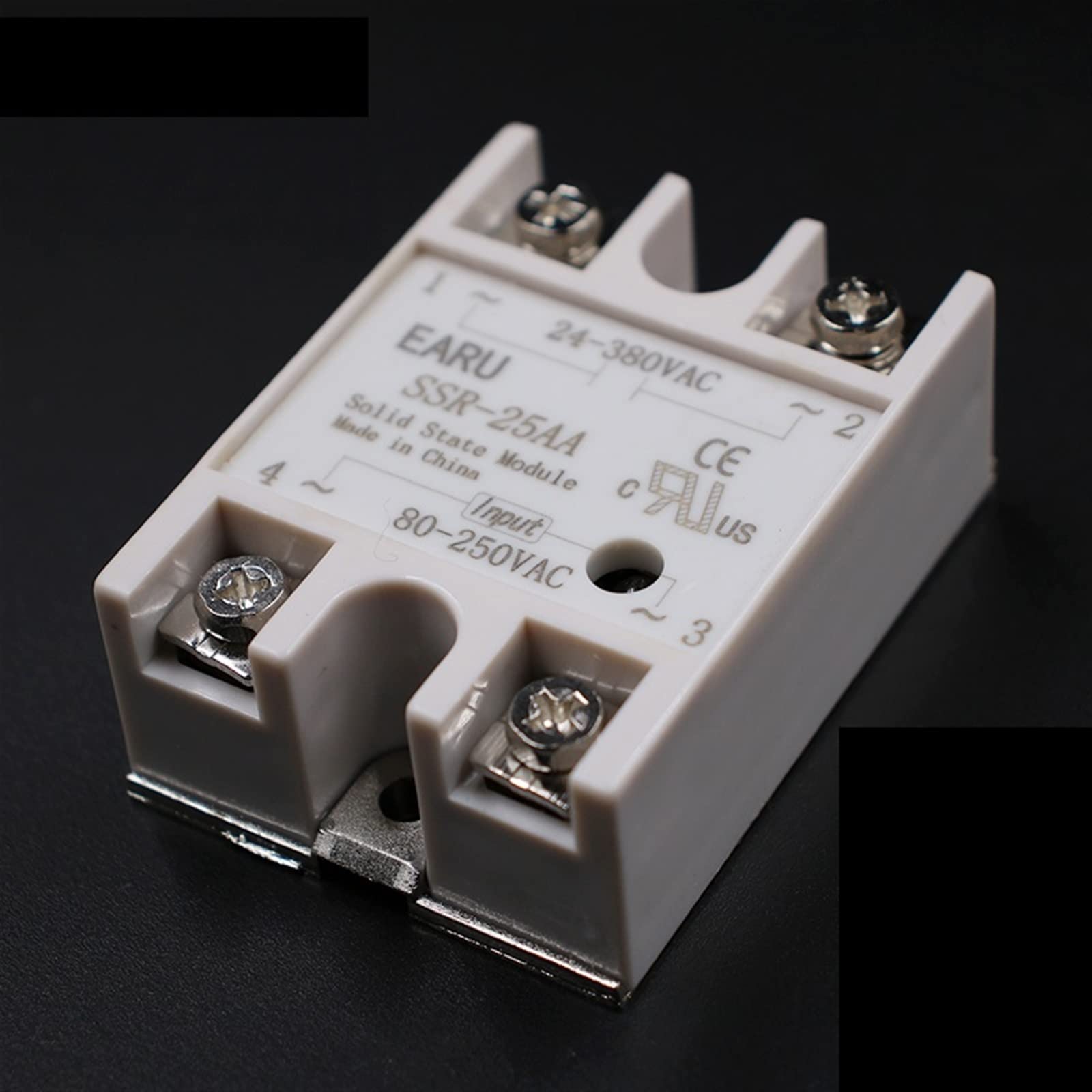 Modulo relè a Stato Solido SSR-25AA SSR-25 SSR 25A Ingresso 80-250 V CA a Uscita 24-380 V CA Controllo Industriale