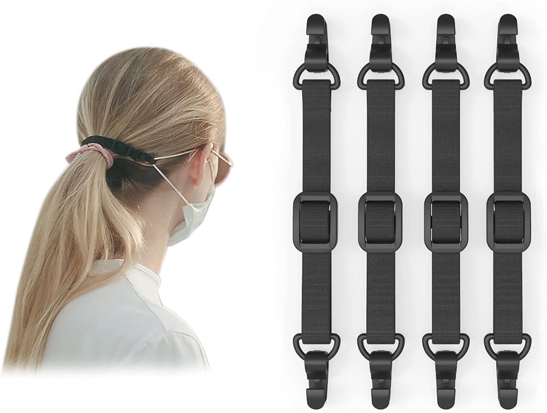 HX AURIZE Face Mask Extender Strap Hook Adjustable 4 Pcs