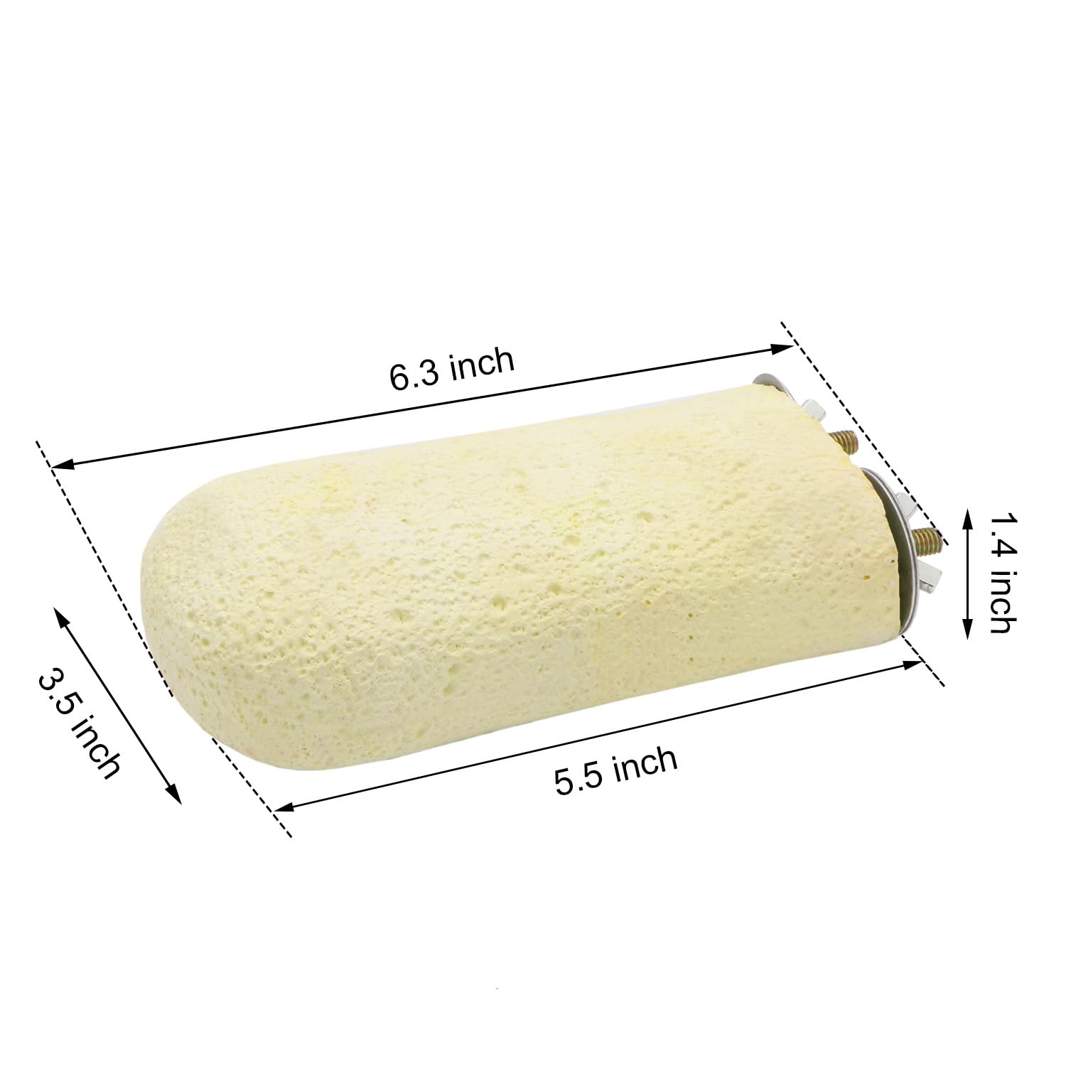 Kauspielzeug für Vogel, Kalziumzähne, Hamster, Schleifstein für Papageien, Sittiche, Nymphensittiche, Kaninchen, Chinchilla, Eichhörnchen, Käfig (zufällige Farbe) (L)