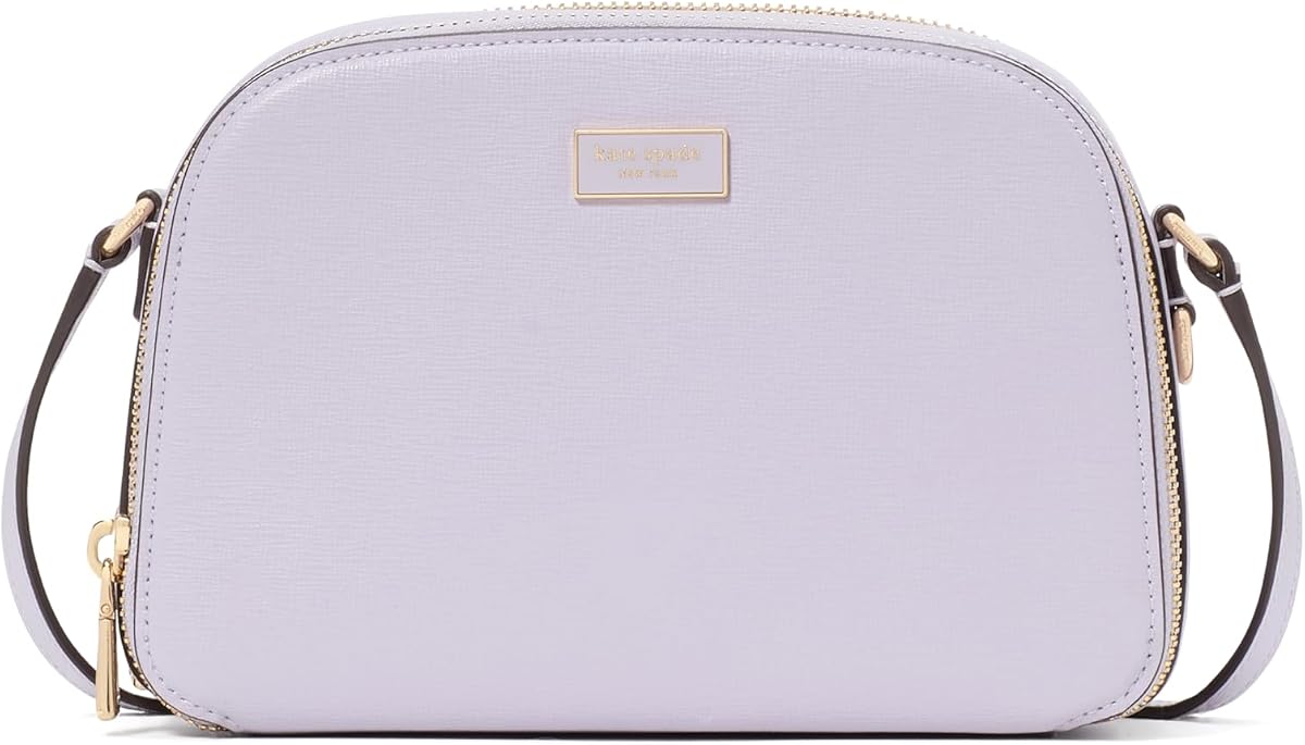 Crossbody Serena Pebbled Leather Double Zip Dome