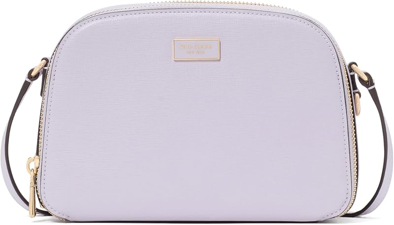 Crossbody Serena Pebbled Leather Double Zip Dome