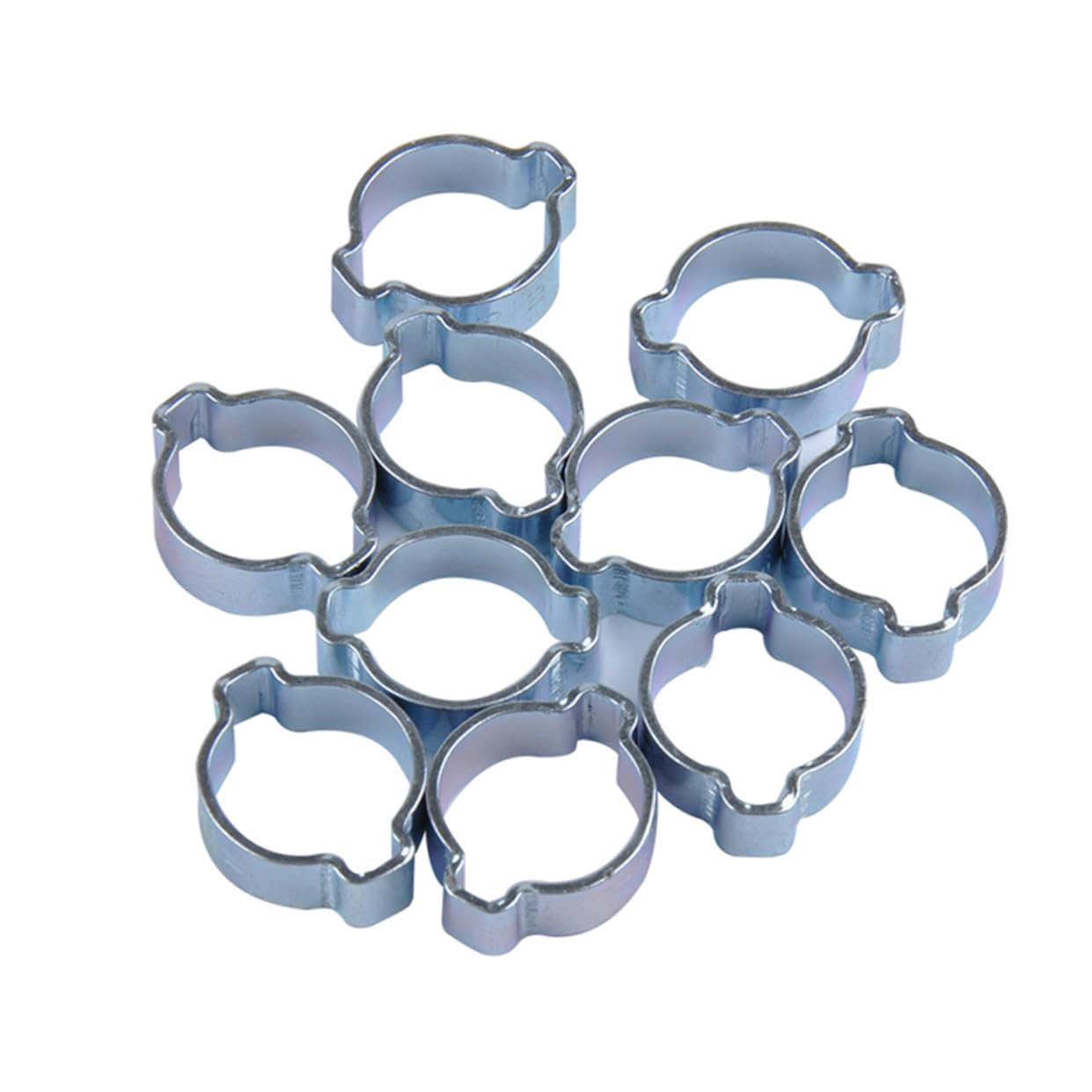 160pezzi Fascette Stringitubo in Acciaio Al Carbonio Specifiche Doppie Orecchie Fascette Stringitubo Idrauliche Per Tubi Aria Carburante Silicone Automobili