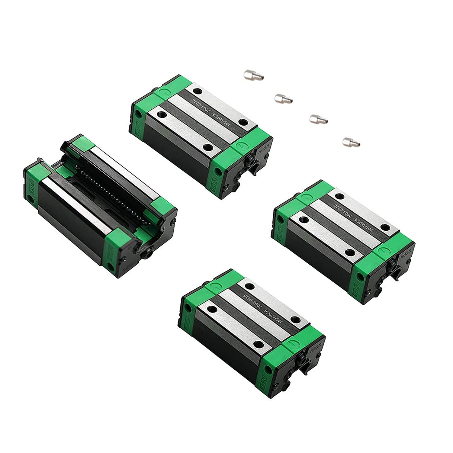 Linear Rail 2PCS HGR20 900mm Linear Guide Rail HGH20CA HGH20 Linear Slide Rail + 4PCS HGH20CA Carriage Slider Block CNC Kit for DIY CNC Routers Lathes Mills — Amazon image 6