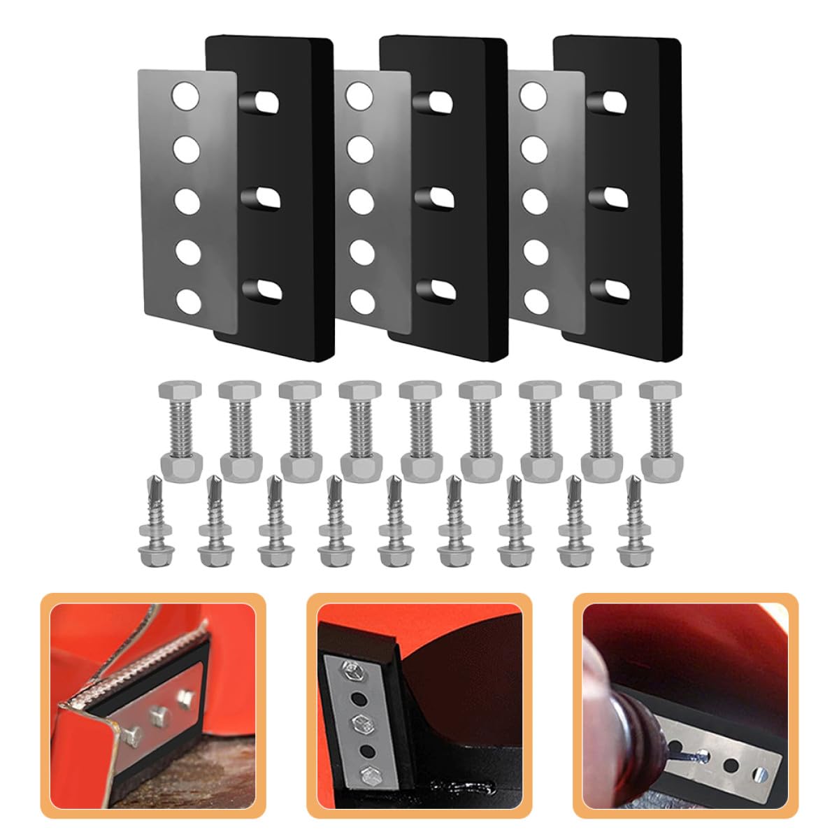 Hemobllo Kit Girante Sostituibile per Macchina per Neve, Set Impeller per Sostituzione, Installazione Facile, Metallo Inossidabile e Gomma, 3 Pezzi