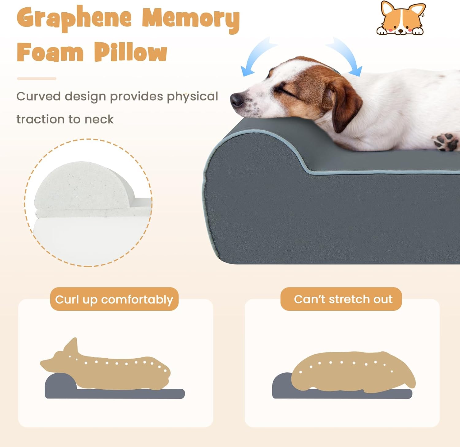 review Giantex Orthopedic Dog Bed for Large Dogs, 40