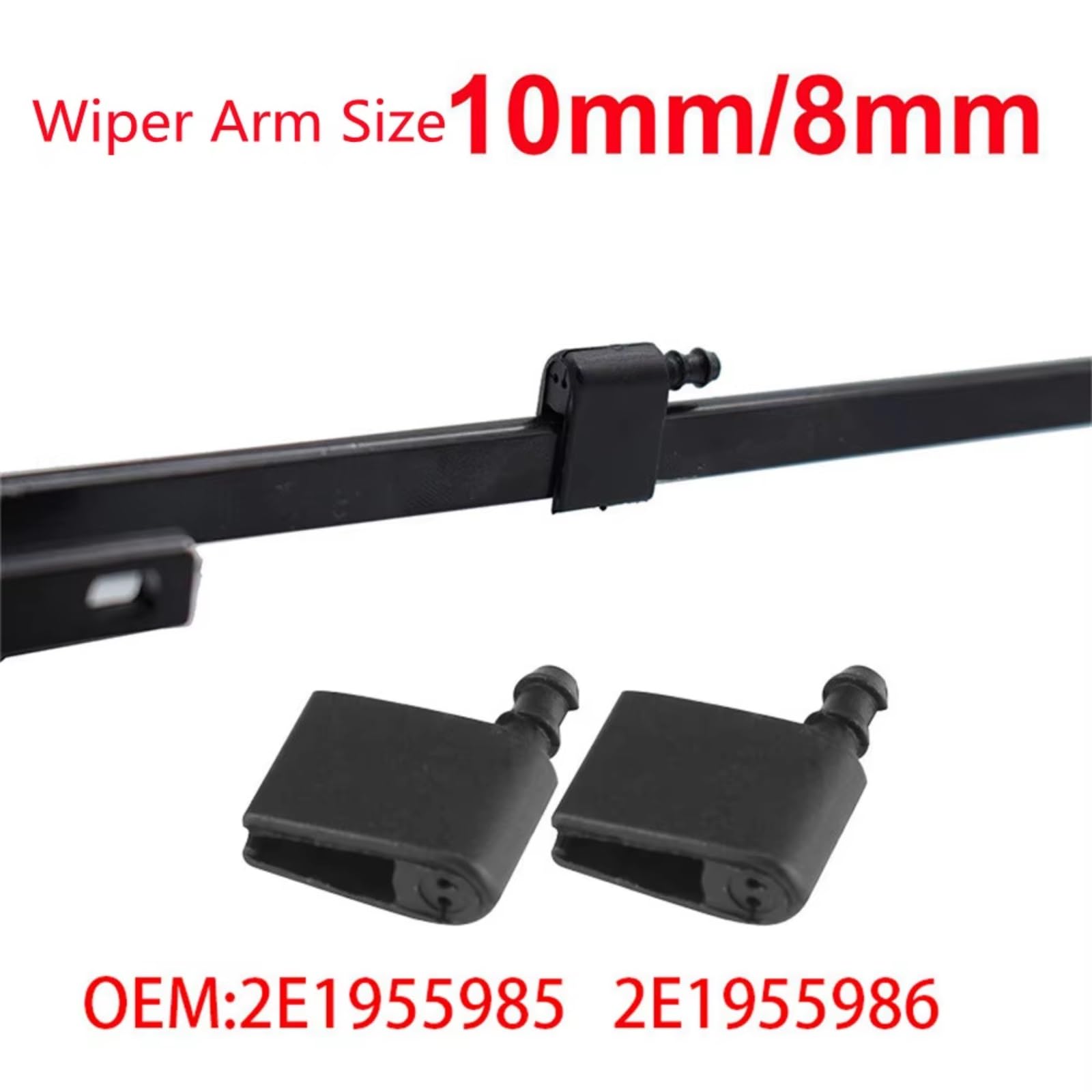 Compatibile Con Freightliner Per Sprinter 3500 2010-2016 2 Pezzi Ugello Lavavetri Universale Per Parabrezza 2E1955985 2E1955986 Parti Di Ricambio Ugello Tergicristalli