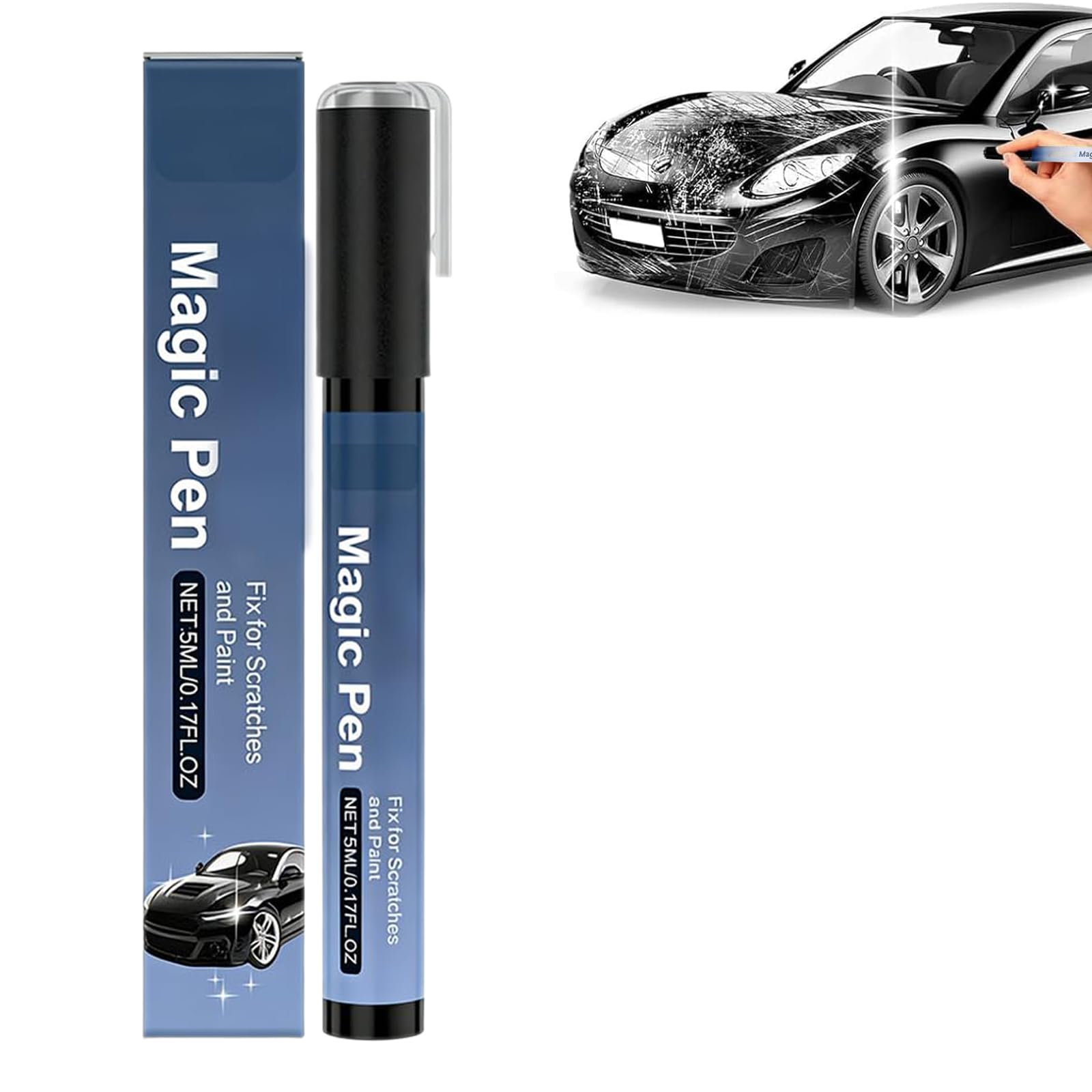Magic Car Scratch Remover Pen Any Color, Magic Car Scratch Pen, 2026 New Magic Cars Scratch Removal Pens, Weatherproof Touch up Paint Pens, Quick and Easy Fix Auto Repair (2 Set) — view 9