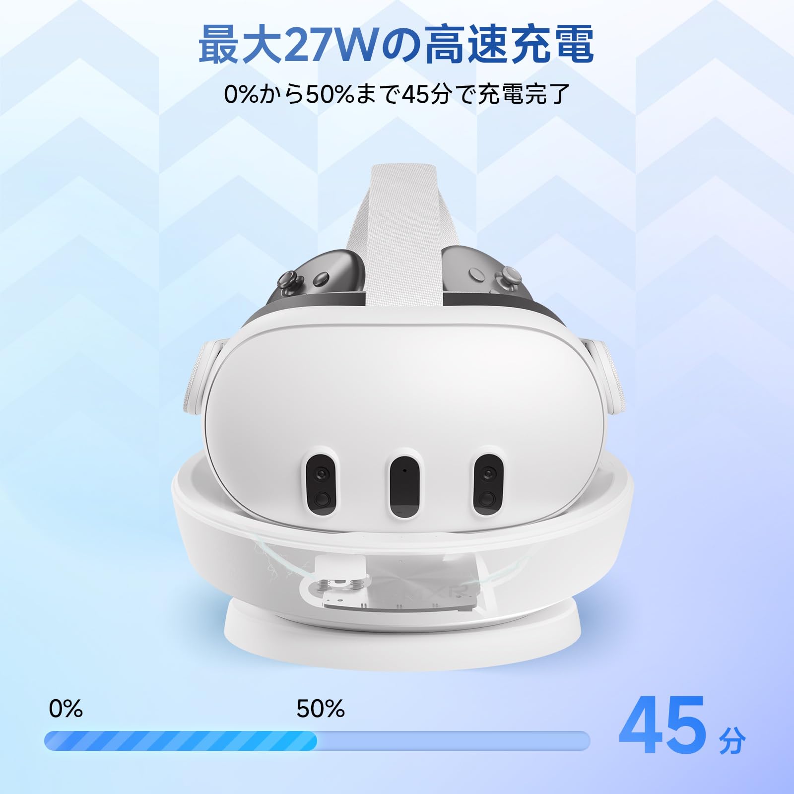 Amazon.co.jp: 「全新 PRISMXR VR用充電ドック 磁気吸着式 Quest3と