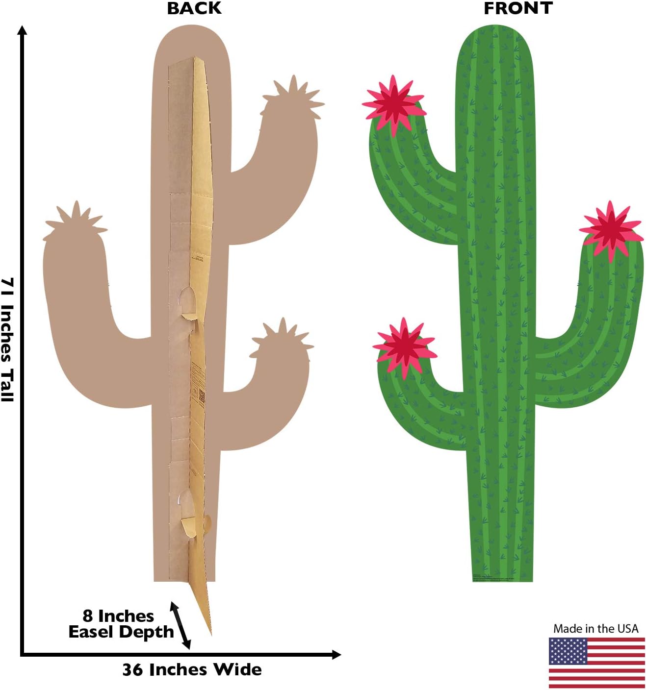 Cardboard People Cactus Standee Life Size Cardboard Cutout Standup