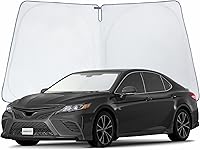 Vista 32 de CLIM ART Parasol para parabrisas para Toyota RAV4 2019-2025, parasol plegable de ajuste personalizado, protector solar del vehículo, cubierta