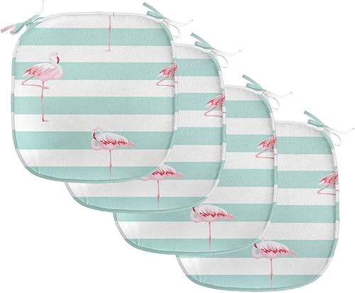 Vista 200 de Lunarable Orient - Juego de 6 cojines de asiento para silla, diseño de estrellas marroquíes, espirales y curvas abstractas, ilustración oriental