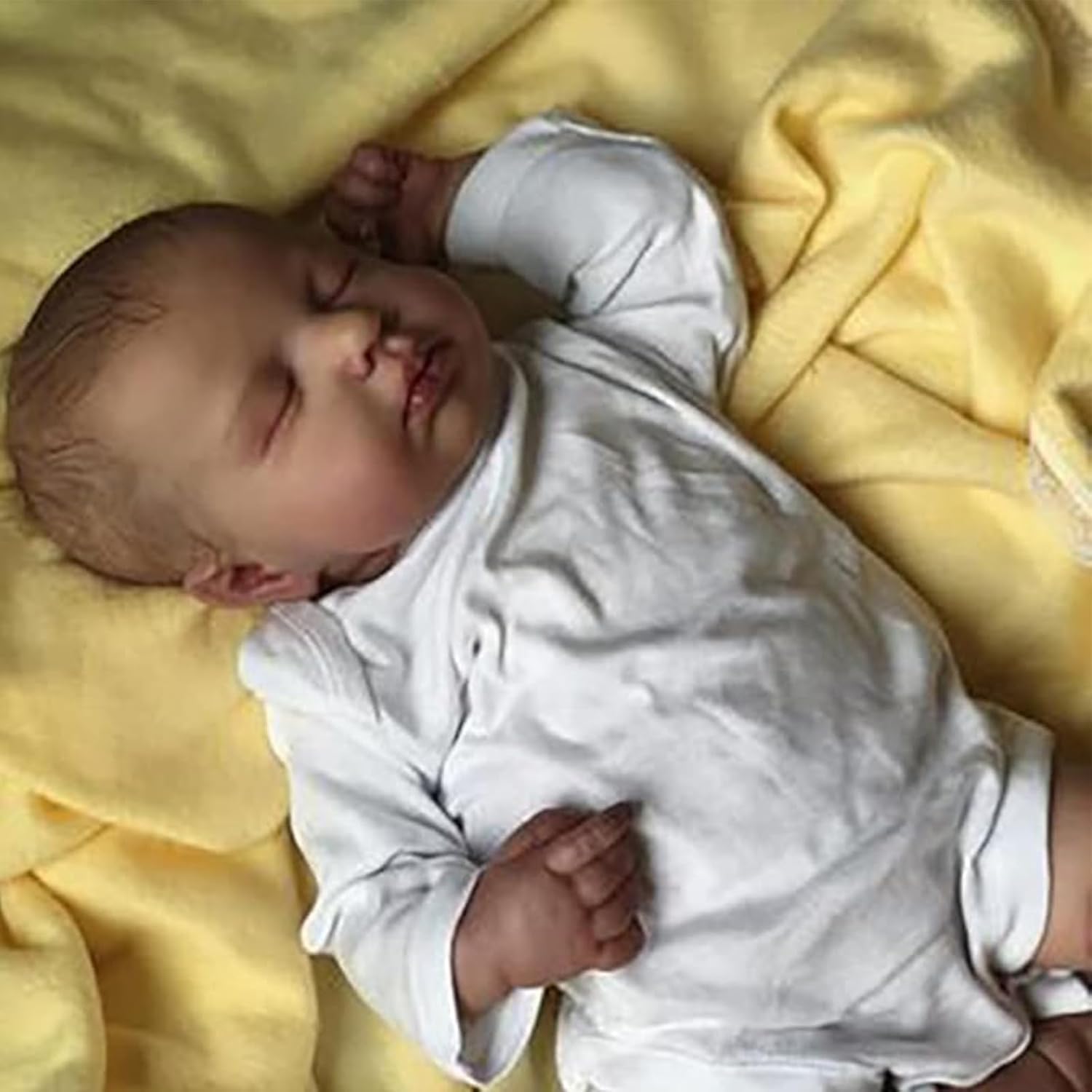 Reborn Puppe 20 Zoll 50cm Weiches Vinylsilikon Tuch Körper,Sieht aus wie EIN echtes Baby Lebensechte schlafende Baby Puppen Handgemacht Neugeborene