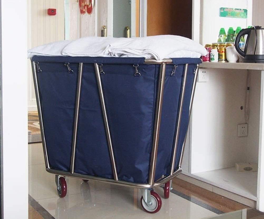 Rolling Laundry Basket, Hampers with WheelsHeavy Duty Rolling Laundry Sorter Cart with Removable Bag Commercial Grade Laundry Basket Sorter on Wheels for Hotels and Medical Facilit