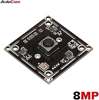 Vista 2 de Arducam 8MP IMX179 Lightburn Camera, Autofocus Webcam with Microphone, Ultra HD Embedded USB Cam for Raspberry Pi, Windows, Linux, Android, Mac