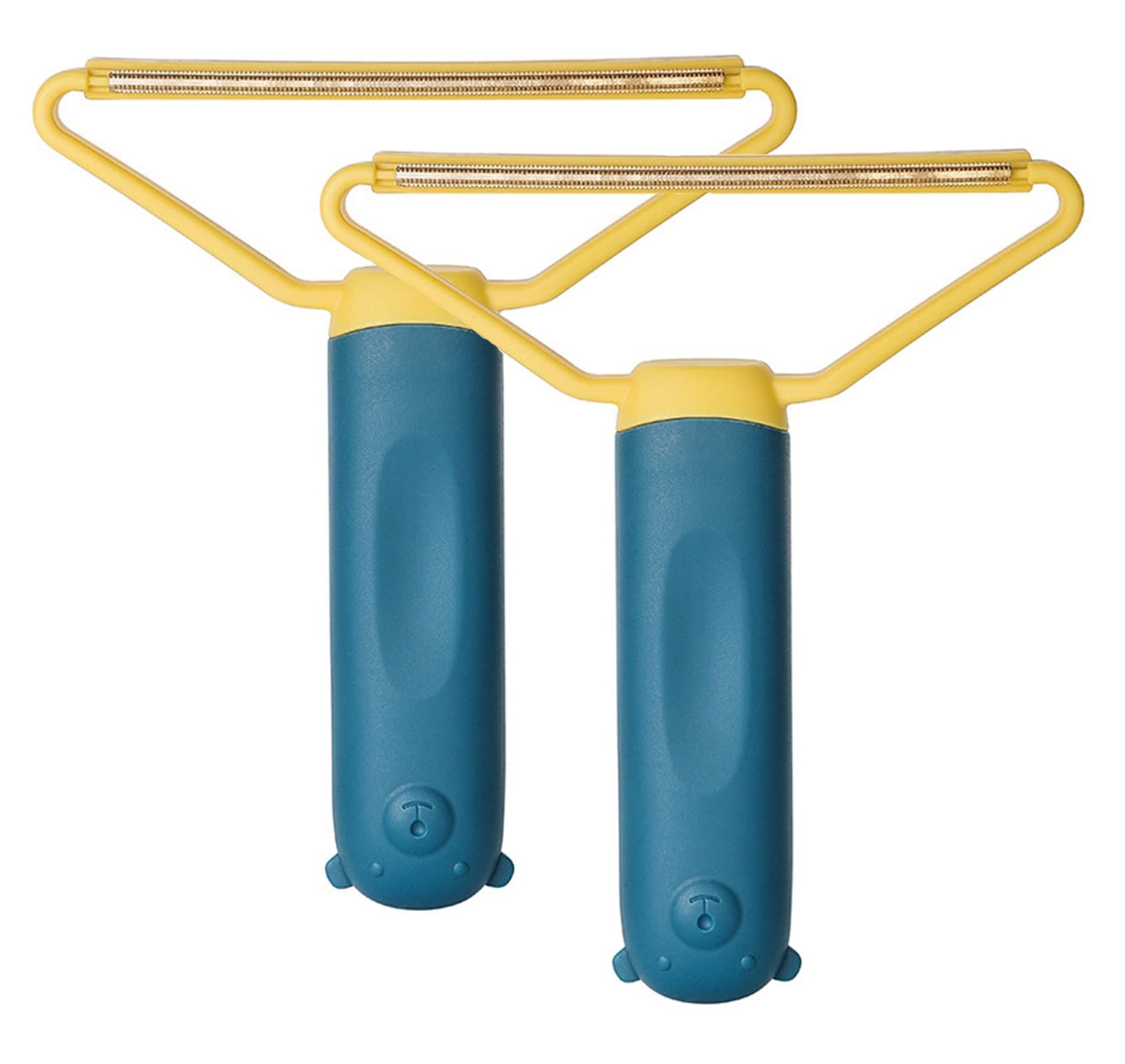 Portable Lint Remover, Manual Clothes Lint Razor Cleaner, Pet Hair Remover, Double-Sided Copper Knife Remover, Suitable for Couch,Carpet,Car Mat,Clothes, Pet (Pack of 2, Blue)-image-41
