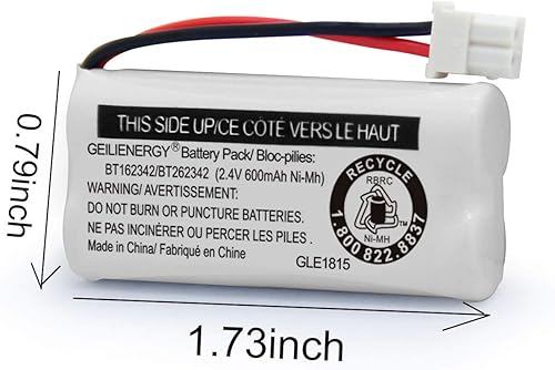 Miniatura 10 de Geilienergy batería BT183342 BT283342 BT166342 BT266342 BT162342 BT262342 para VTech CS6114 CS6419 CS6719 AT&T EL52300 CL80111 teléfono inalámbrico