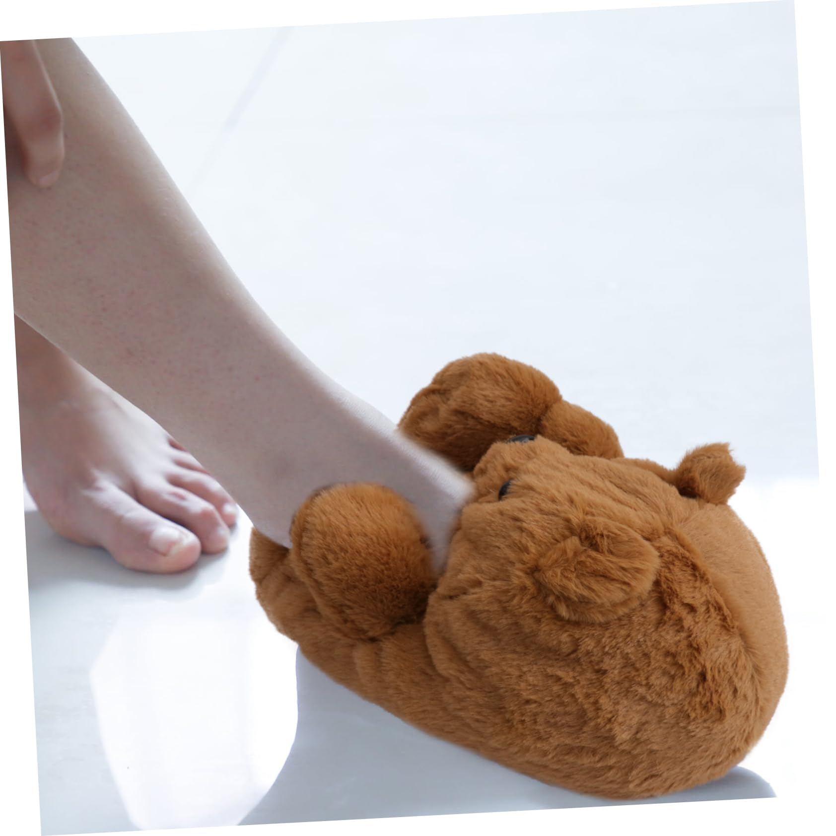 Pantofole a Forma Di Orsacchiotto Pantofola Di Peluche Dei Cartoni Animati Pantofola Domestica Pantofole Da Per Donna Dell'orso Del Fumetto Rosa