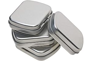 Mini Skater: Compact Silver Storage Case for Organization 4 Pieces