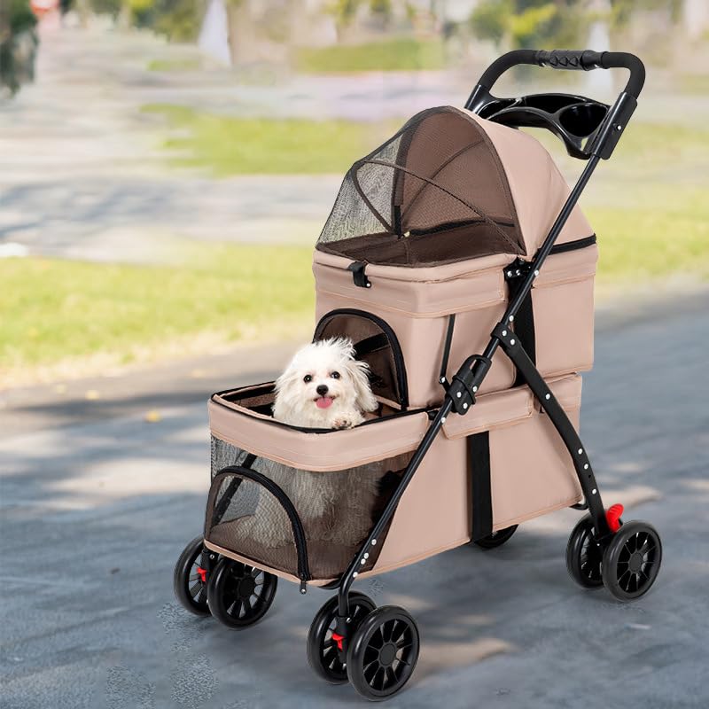 Discover the YYW Double Pet Stroller: Perfect for Your Furry Family!