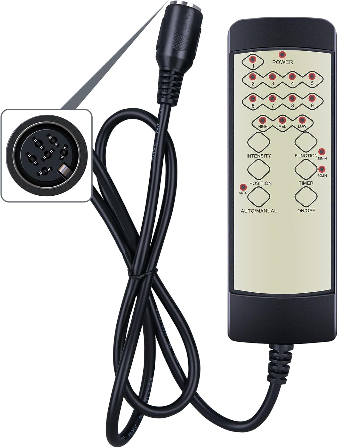 New Remote Control Replacement for Vinsetto 6 Point Vibrating Massage Home Office Chair High Back Executive Chair