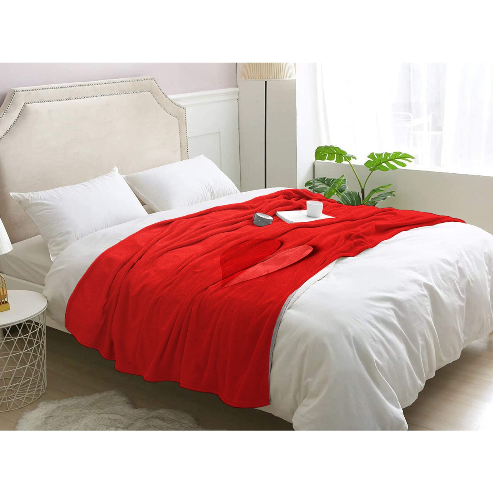 ZZXHG Plaid Polaire 240x260 Adulte Enfant Lapin Rose, Douce Flanelle Couverture lit 2 Personnes en Microfibre, Plaid Canape Grande Taille Jeté de Canapé, Réversible Peluche Couverture
