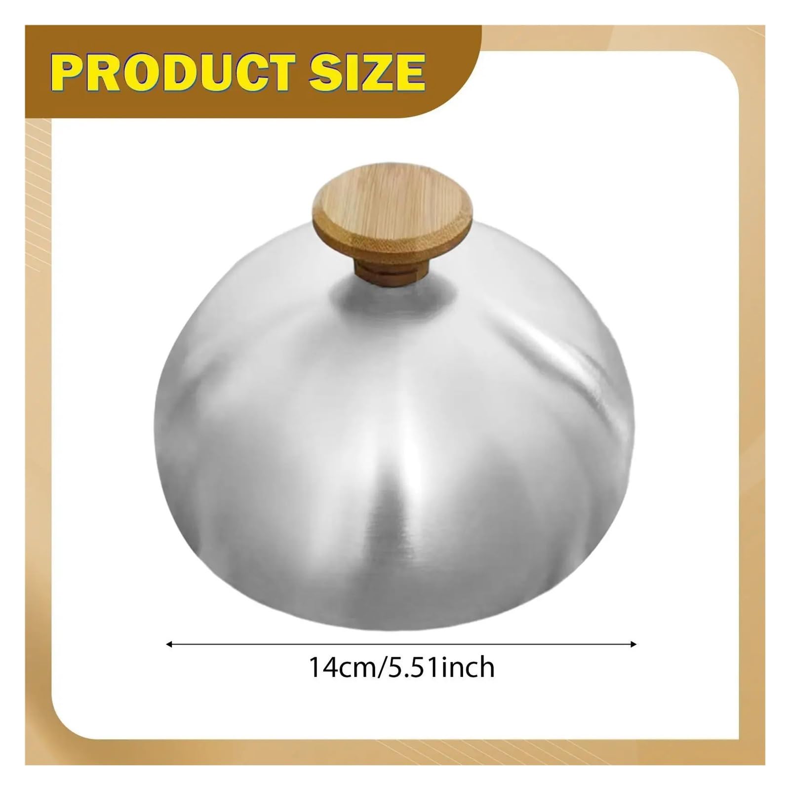 Coperchio Per Bistecca In Acciaio Inox Accessorio for piastra Cupola Coperchio for hamburger in acciaio inossidabile Coperchio for hamburger Cupola di fusione for feste barbecue in cucina for famiglie | StyleB