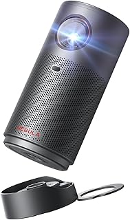 Capsule Air Google TV Projector, Officially Licensed Netflix, 720p Smart Mini Projector with Wi-Fi, 2-4 Hours of Playtime, 100-Inch Display, Dolby Digital, Ultra Portable for Any Space