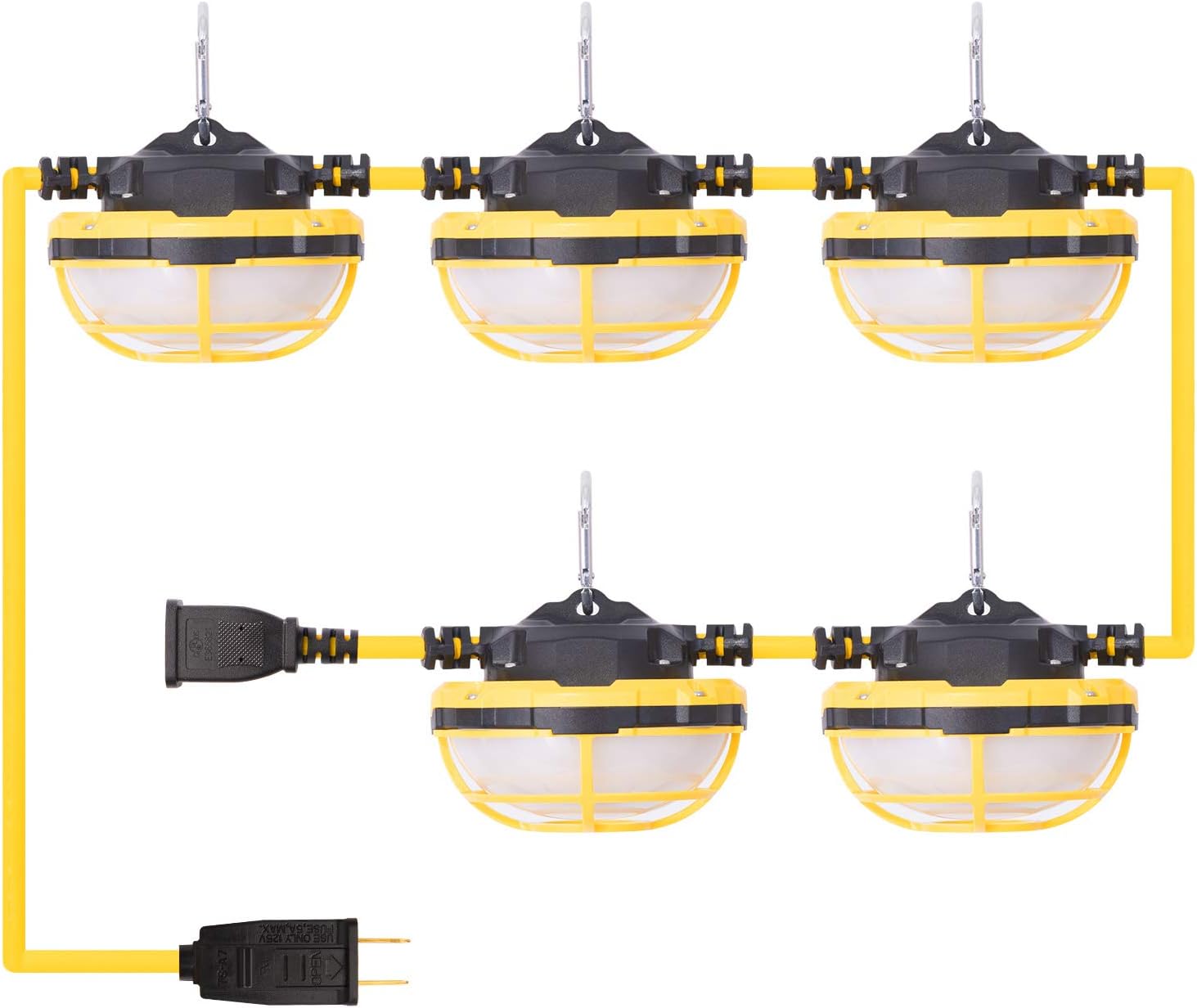 Up To 40% OFF FREELICHT 130W 14000LM 100FT LED Construction String Light with Mesh Cover, Ultra Bright Linkable Job Site Lighting, Non-Breakable and Anti-scratch Weatherproof Industrial Grade, ETL Certified Free Shipping 🛒 FREELICHT 130W 14000LM 100FT LED Construction String Light with Mesh Cover, Ultra Bright Linkable Job Site Lighting, Non-Breakable and Anti-scratch Weatherproof Industrial Grade, ETL Certified