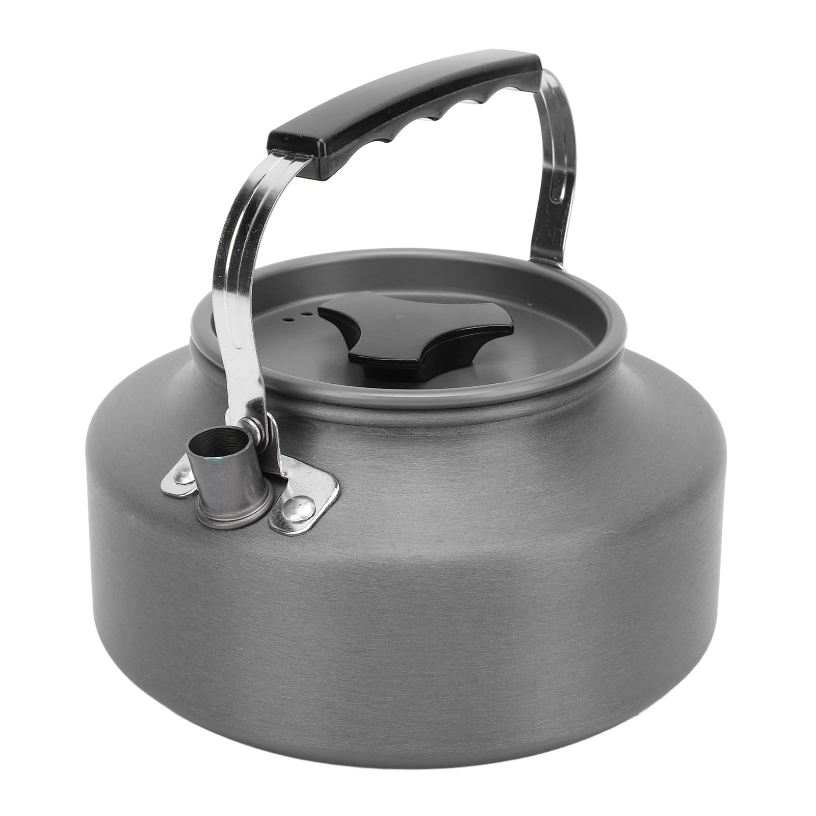 Czajnik 1,1 L Czajniczek, Przenośny Kempingowy Dzbanek do Kawy Czajnik Kempingowy ze Stopu Aluminium, żaroodporny Kompaktowy Czajnik do Herbaty na płytę kuchenną Piesze Wycieczki