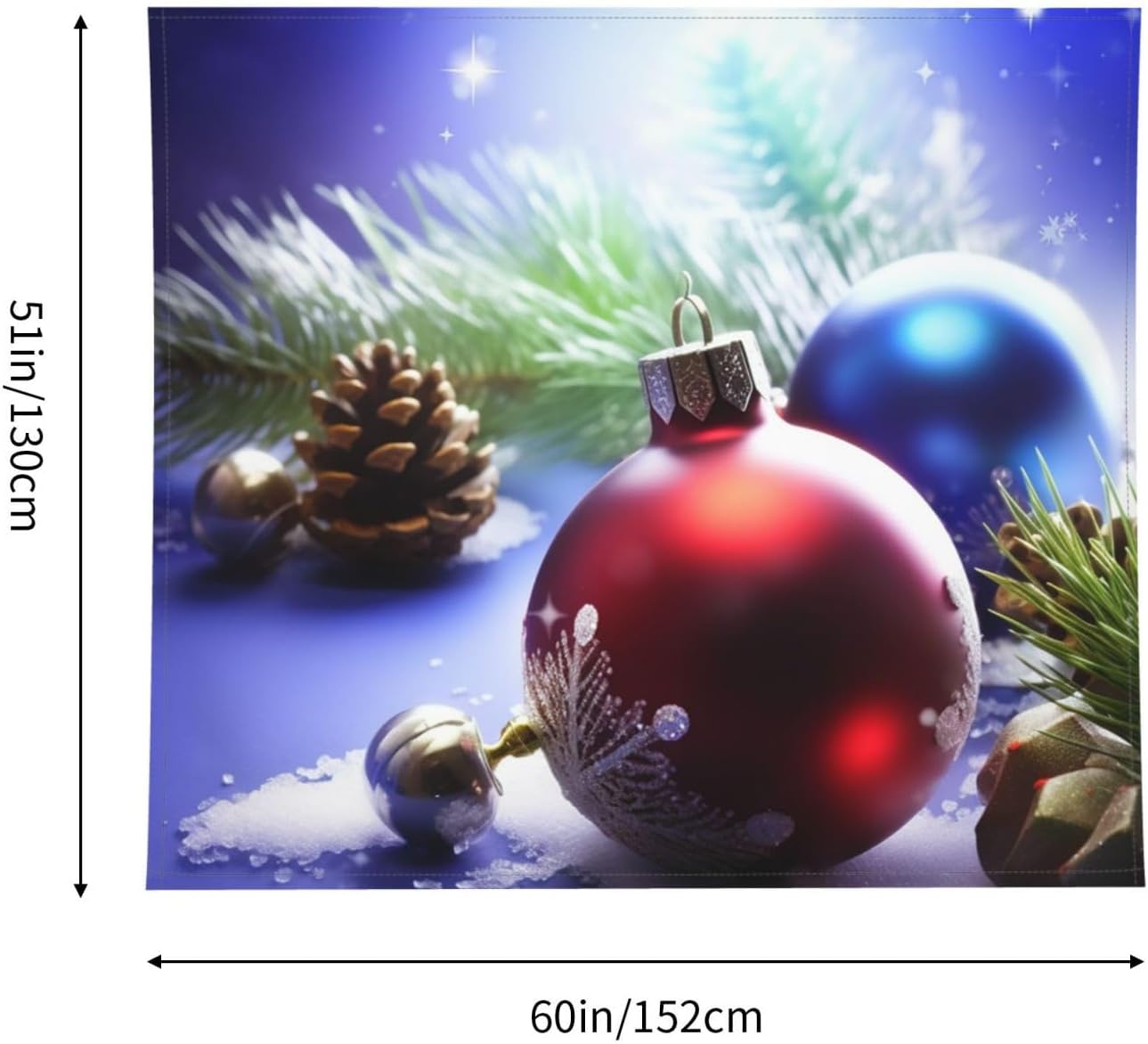 WSOIHFEC Tapestry Wide Wall Hanging Christmas Tapestry Vintage Lightweight Wall Blanket Funny Tapestry Wall Art Home Decor Soft Mural for Bedroom Dorm Living Room 60 X 51 Inch image 2