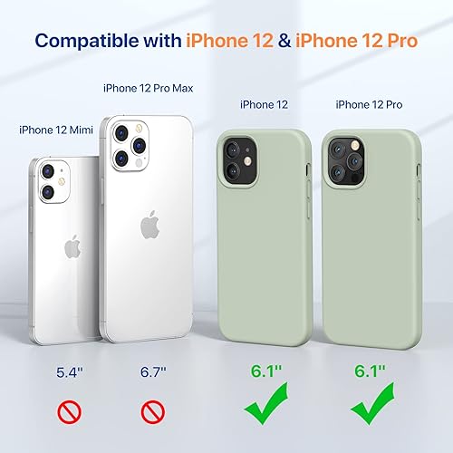 Miniatura 1037 de Miracase - Funda diseñada para iPhone 11 con protector de pantalla, funda de goma de silicona líquida, protección total contra caídas y a prueba