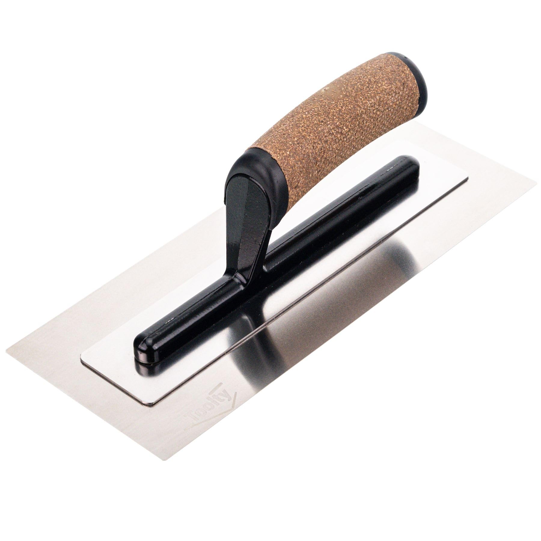 Toolty Flexible Plaster Finishing Trowel Trowel With Cork Handle - Stainless Steel - 11Inch