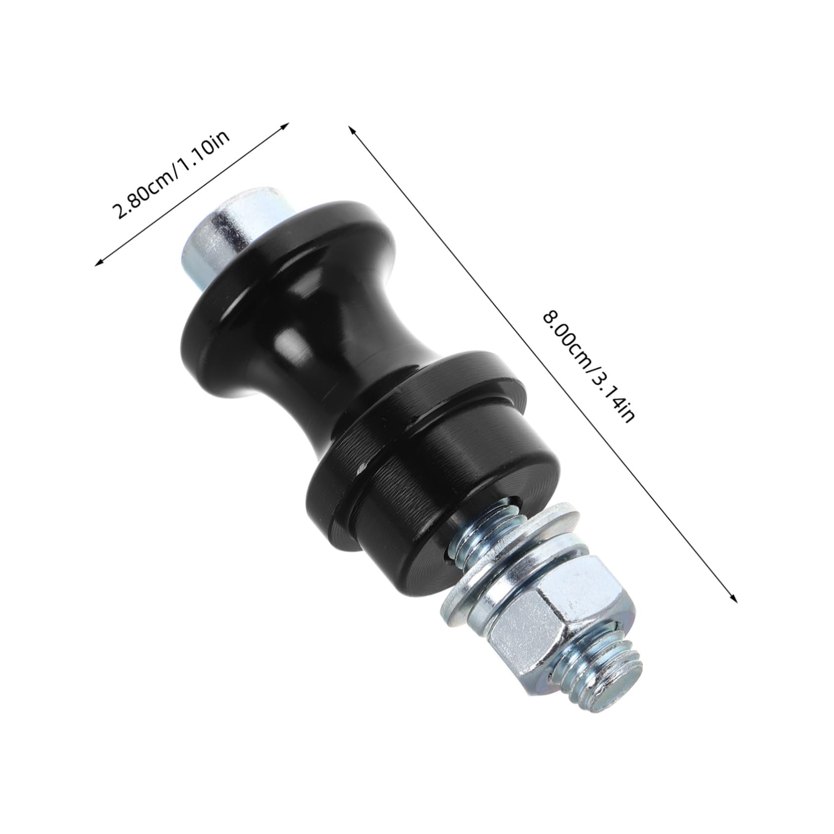 Unomor Winch Rope Hook Stand Bolt Mount Half Linked Winch Hook Bolt for Off-Road Use