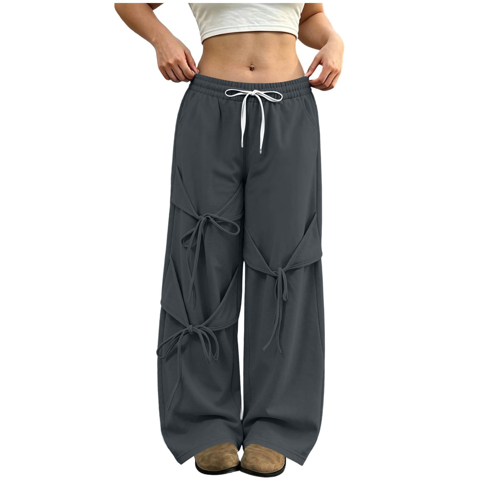 Leggings Motorradhose Luftige Hose Traininghose Hohe Taille Dehnbar Lounge Lang Palazzo Hose Weite Lose Laufhosen Mit Taschen Elegante Hosen Freizeithose