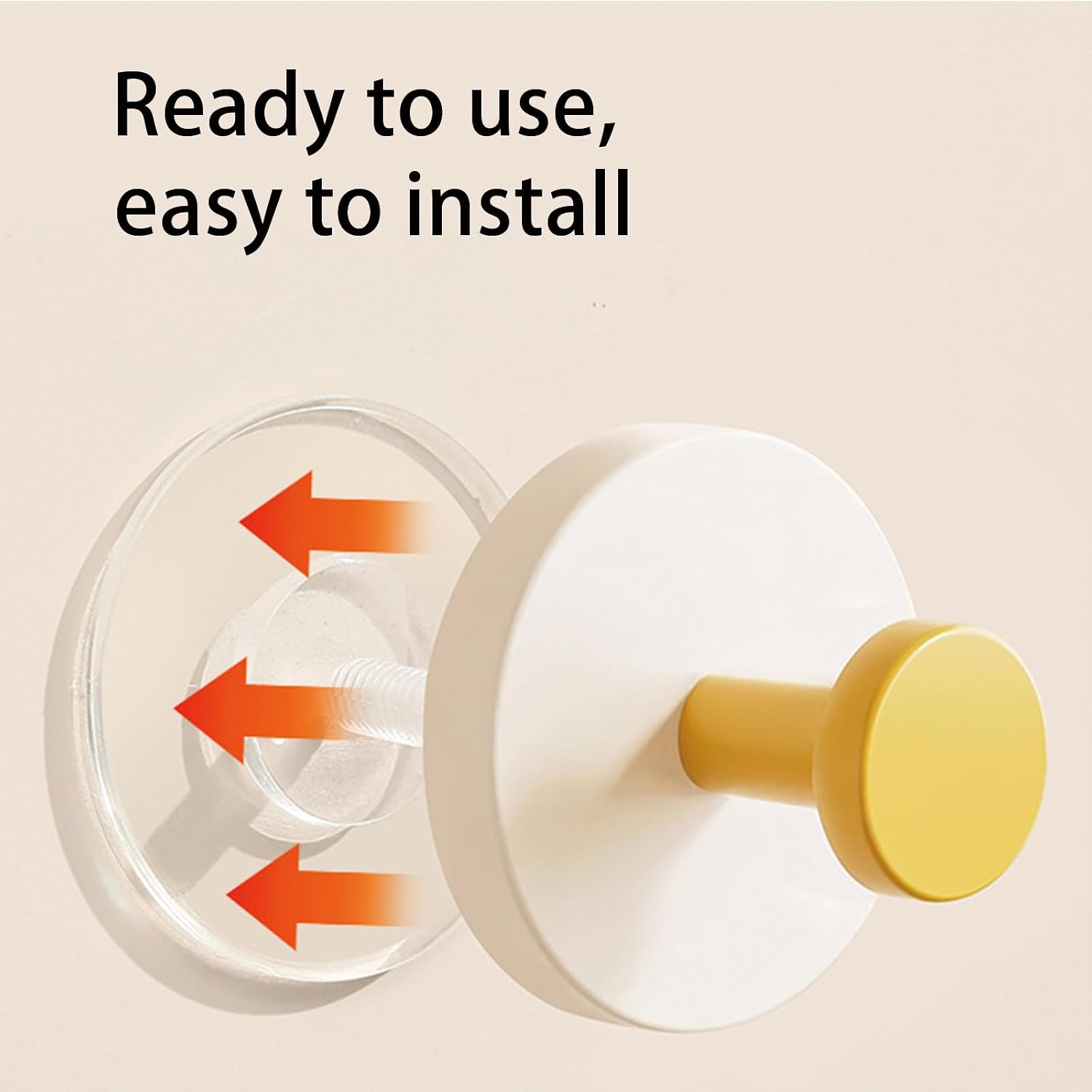 4 Pack Wreath Hangers for Front Door, Suction Cup Hooks, Waterproof Holders for Home Decor, Shower Towels, Robes & Glass Windows