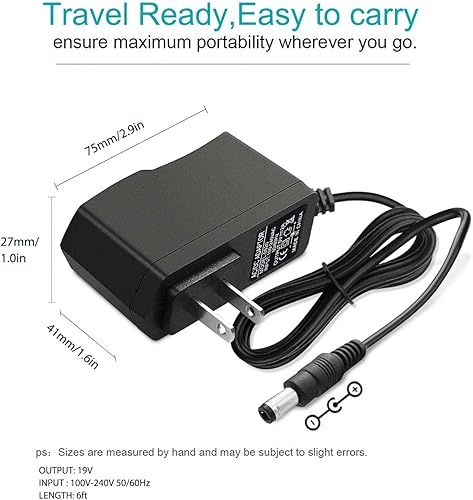 Miniatura 2 de Adaptador de cable de alimentación de 5 V CA compatible con Philips, Skylight, HP, Aluratek, BSIMB Smart Digital Picture Frame Cámaras Cable de