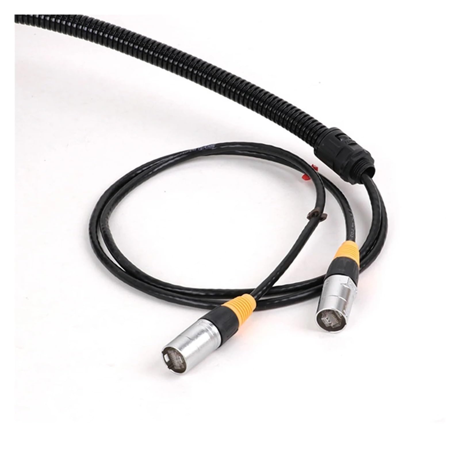 Cable de extensión Ethernet UTP Cat5/Cat6 de 2 Conectores RJ45 a 2 Conectores RJ45 Ether con de 2 Canales con Manguera Impermeable(1012-CAT6-UTP,5M)