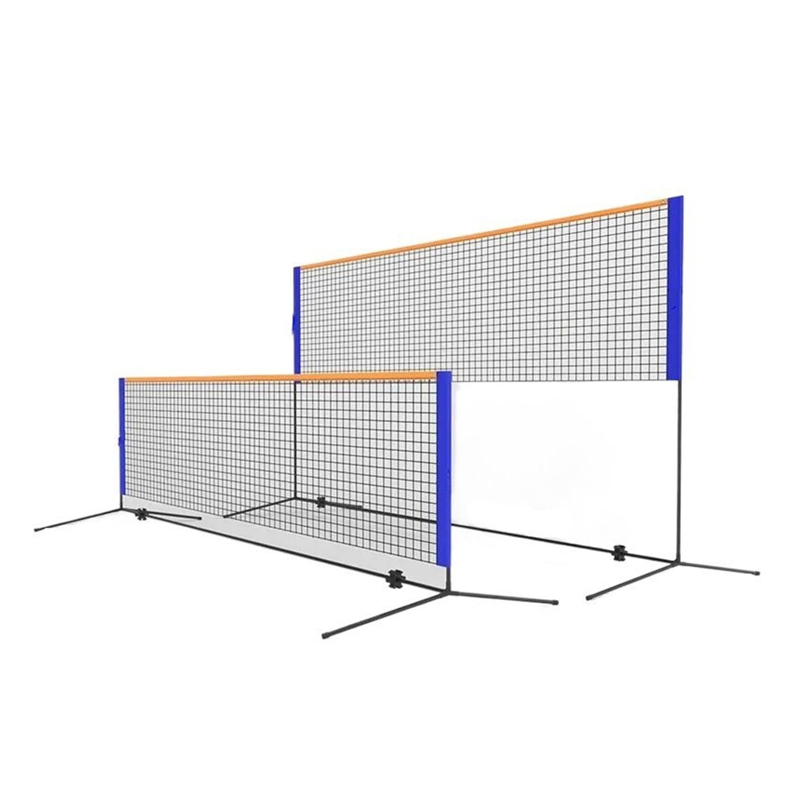 SBTRKT 150/86CM Height Adjustable Tennis Frame with Net 3.1/4.1M Nylon Training Net (Color : Blue, Size : 4.1M)