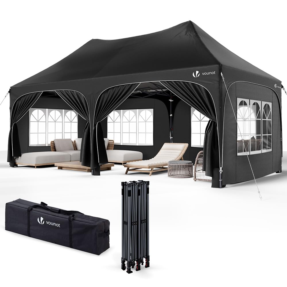 VOUNOT 3x6m Pavillon Wasserdicht mit 6 Seitenwänden und Tragetasche
