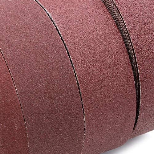 DingGreat 4PCS 6 Meter 150-400 Grit Emery Cloth Roll Polishing Sandpaper, Sanding Belt Drawable Emery Cloth Sandpaper Dry Abrasive Belt Box Wood Grinding Roll Belts for Wood Turners, Automotive