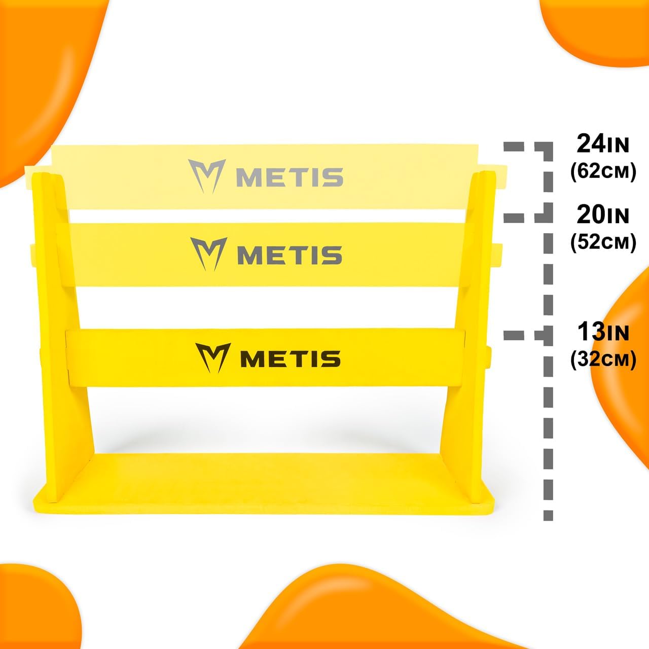 FORZA METIS Junior Foam Hurdles [Set of 4] – Adjustable Speed Training Hurdles for Young Athletes – Choice of 4 Vibrant Colors