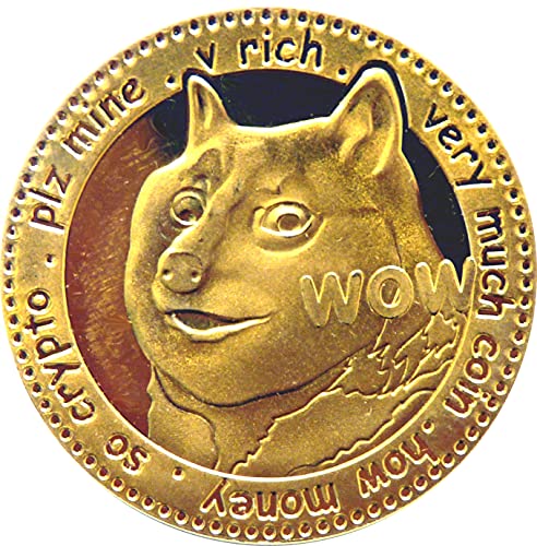 Fa. Wessel Dogecoin Sammlermünze, Medaille, Sammelmünze, Crypto Krypto, echt vergoldet