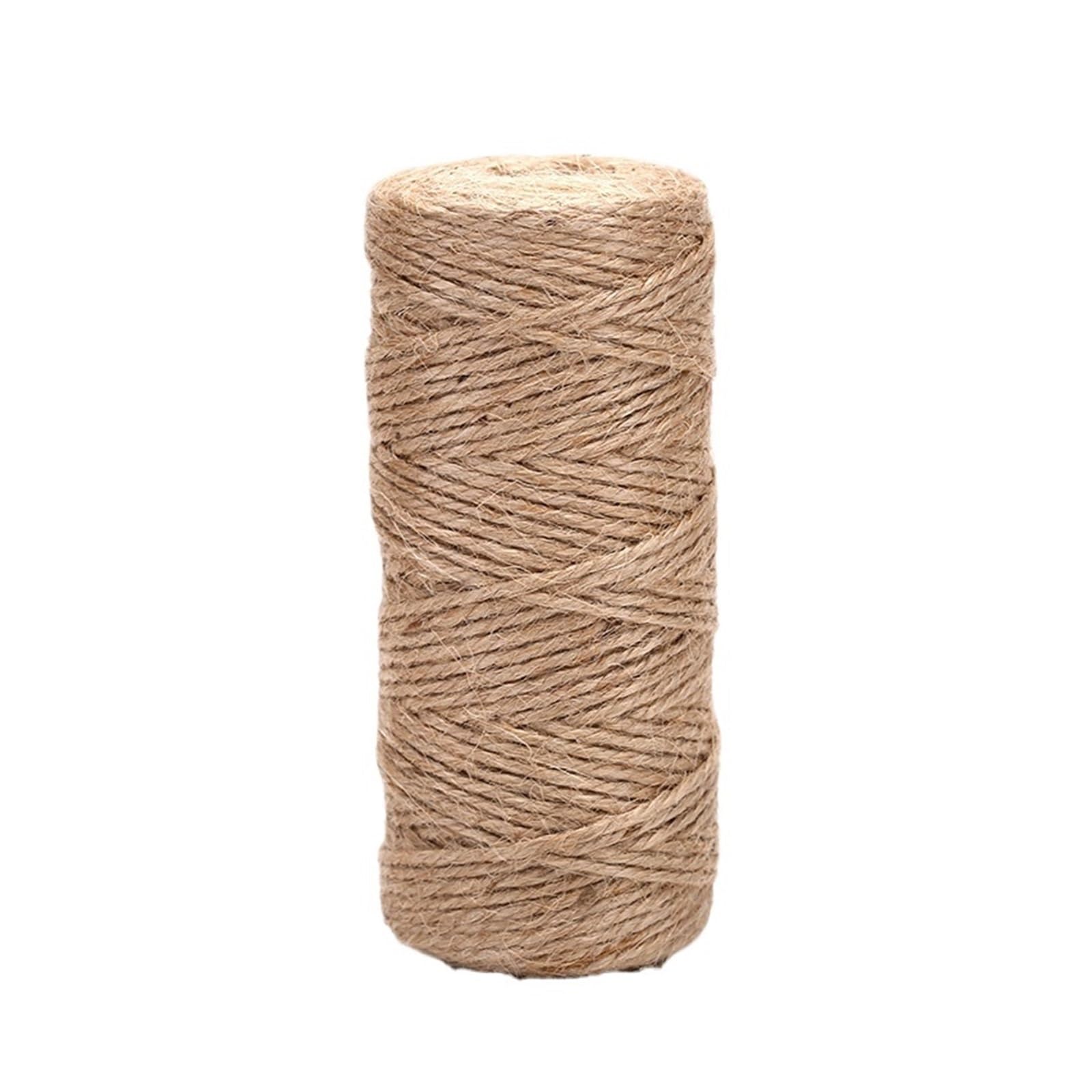 Linen Cord Twisted Burlap Jute Twine Rope String Craft Decor(80m)