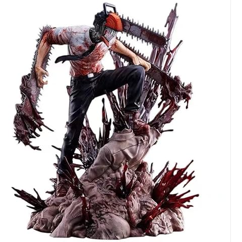 Chainsaw Man Denji Figure PVC Statue Anime Figures Action Figure Chainsawman Model Figure Collection Doll Decoration Toy Gift 29cm Cover