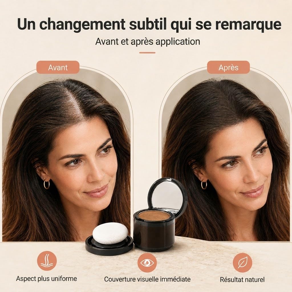 Avellio Poudre Cheveux, Racines Cheveux, Correctrice De Racines Instantanée, Enrichie En Kératine, Tenue Longue Durée, Résiste À L’Eau Et À La Transpiration, Fini Naturel Sans Résidus (Noir)