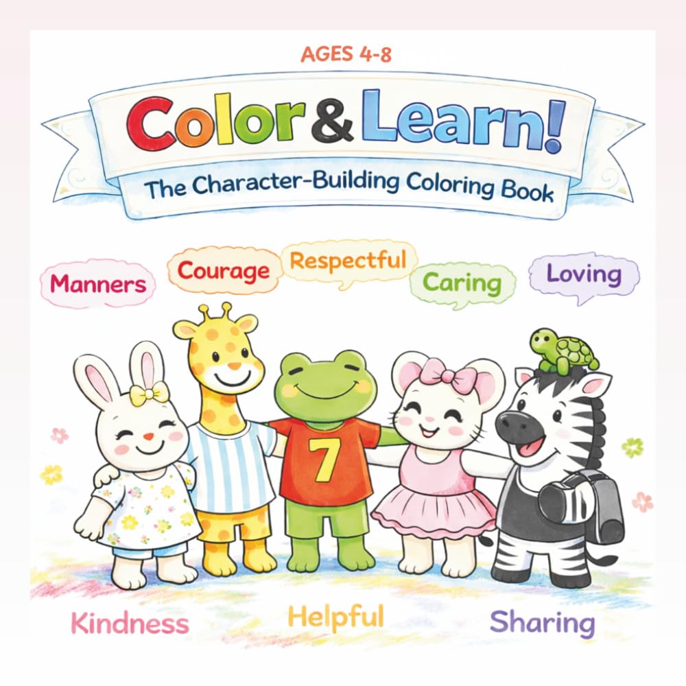 Color & Learn!: A Character-Building Coloring Book for Kids