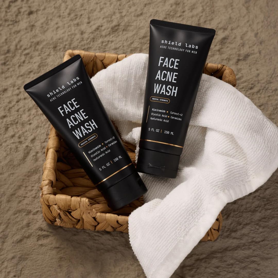 Shield Curoxyl-42 Acne Face Wash for Men and Boys