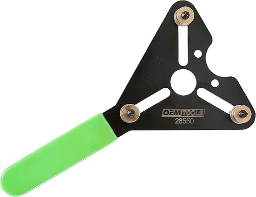 OEMTOOLS 26550 A/C Clutch Holding Tool, Adjustable Pin, Fits Vehicles with 1/4”-20 Fan Clutch Mounting Bolts, Vehicle Air Conditioner Repair Clutch Installation and Removal